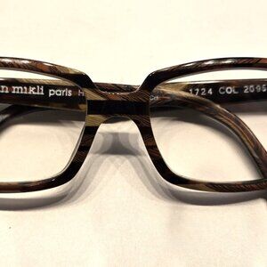 Wood Look Alain Mikli paris designer eyeglass frames